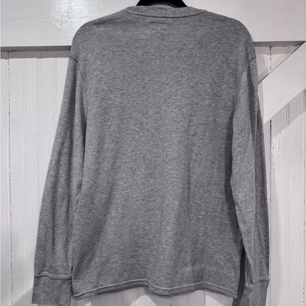 Polo Ralph Lauren Gray Waffle Knit Crewneck L